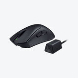 Razer DeathAdder V3 Pro Wireless Gaming Mouse + HyperPolling Wireless Dongle, Razer Focus Pro 30K Optical Sensor, 8K Polling, 6 Programmable Buttons, 90 Hr Battery, 63g, Black | RZ01-04630300-R3WL